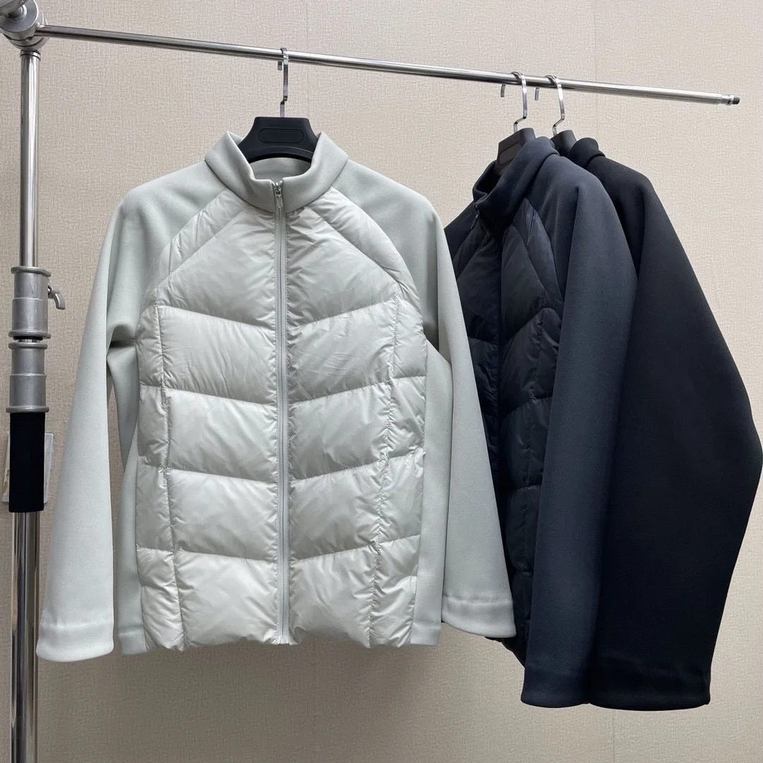 Winter Slim Stand Collar Down Jacket Man Stitching White Duck Down Sports Hiking Coats Man jaquetas masculina de inverno JK-203