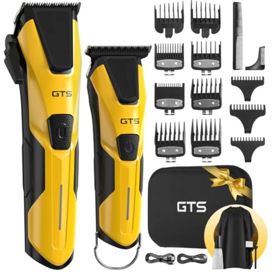 

Professional Hair Clippers for Men, Professional Barber Clippers and Trimmer Set, Mens Cordless Hair Clipper for Barbers Haircu