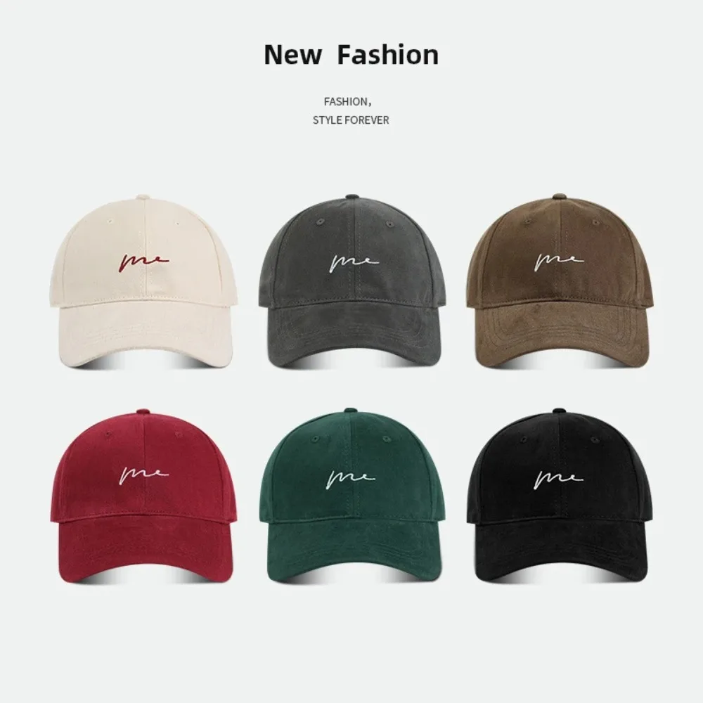 Retro Letter Embroidered Baseball Cap Big Headed Duck Tongue Hat Summer Outdoor Sports Men's Women's Adjustable Caps Hip Hop Hat
