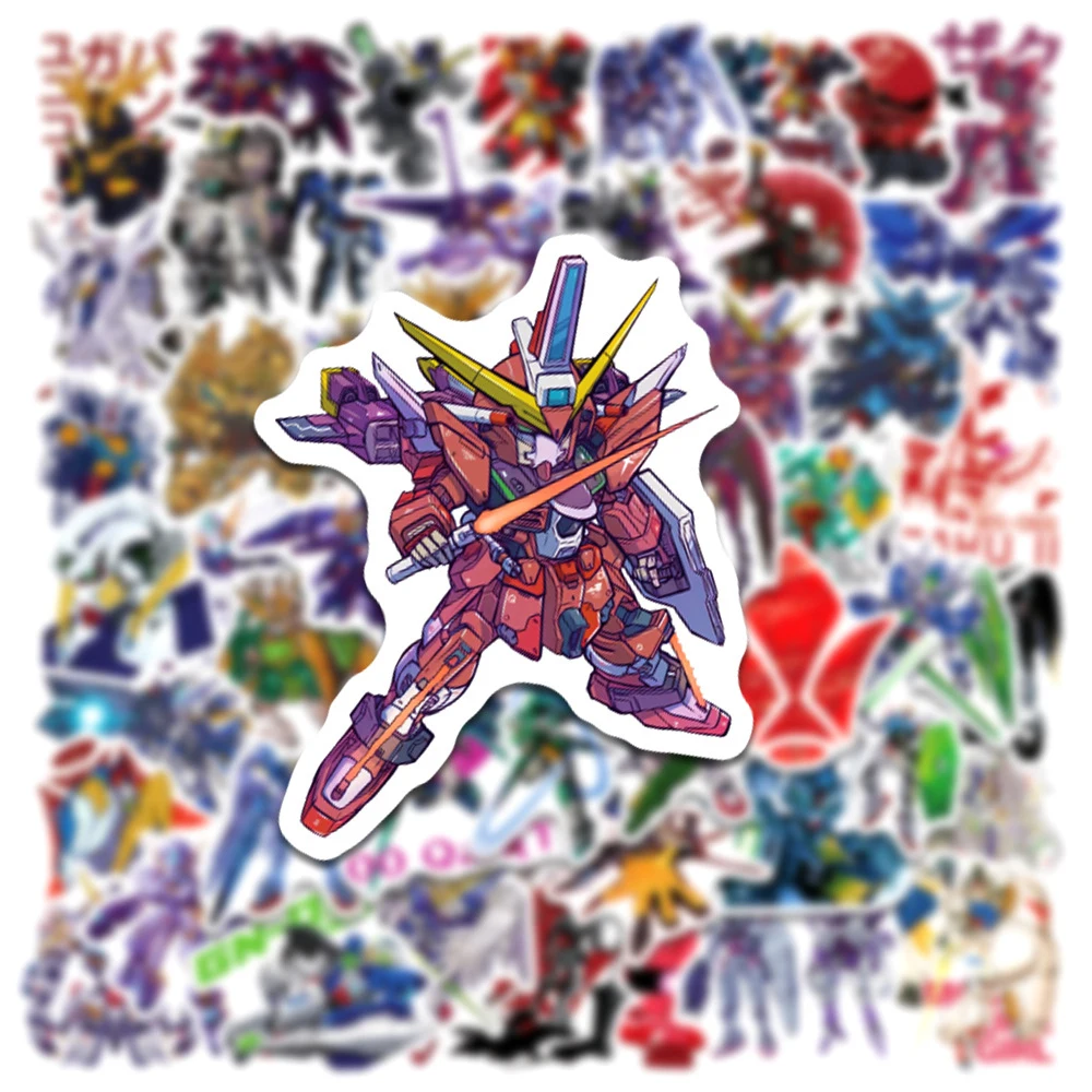 10/30/50pcs Classic Japan Anime GUNDAM Stickers Decoration Kids Decals Toy Phone Laptop Skateboard Cool Cartoon Graffiti Sticker