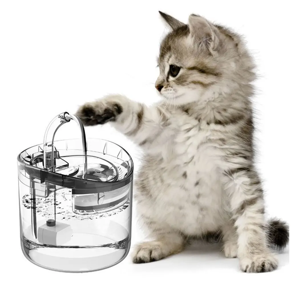 Intelligent Cat Water With Interface And Pet Control Pet Cat Cat Water Intelligent Sensing Flow Modes Dog Milk white