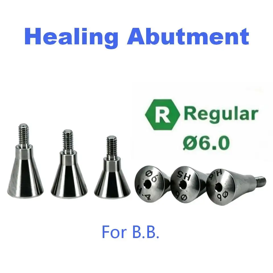 High Precision Medical Grade Titanium Dental Healing Abutment Cap Designed for B.B. Implant Restoration Prosthetic Surgery