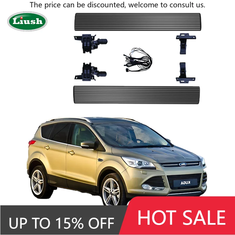 

Electric Running Boards Waterproof Side Steps LED Lights Electric Pedal Electric Side Step For Ford Kuga