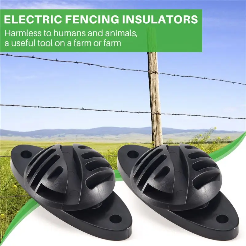 Fence Insulator Horse Cattle Animal Electric Fence Accessories Hemispherical Insulator Electronic Fence Accessor 50Pcs Highly Re