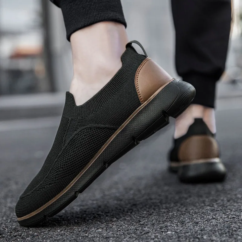 Summer Breathable Canvas Shoes Men Loafers Slip On Light Sneakers Comfty Casual Men Shoe Lightweight Flats Men Walking Zapatos