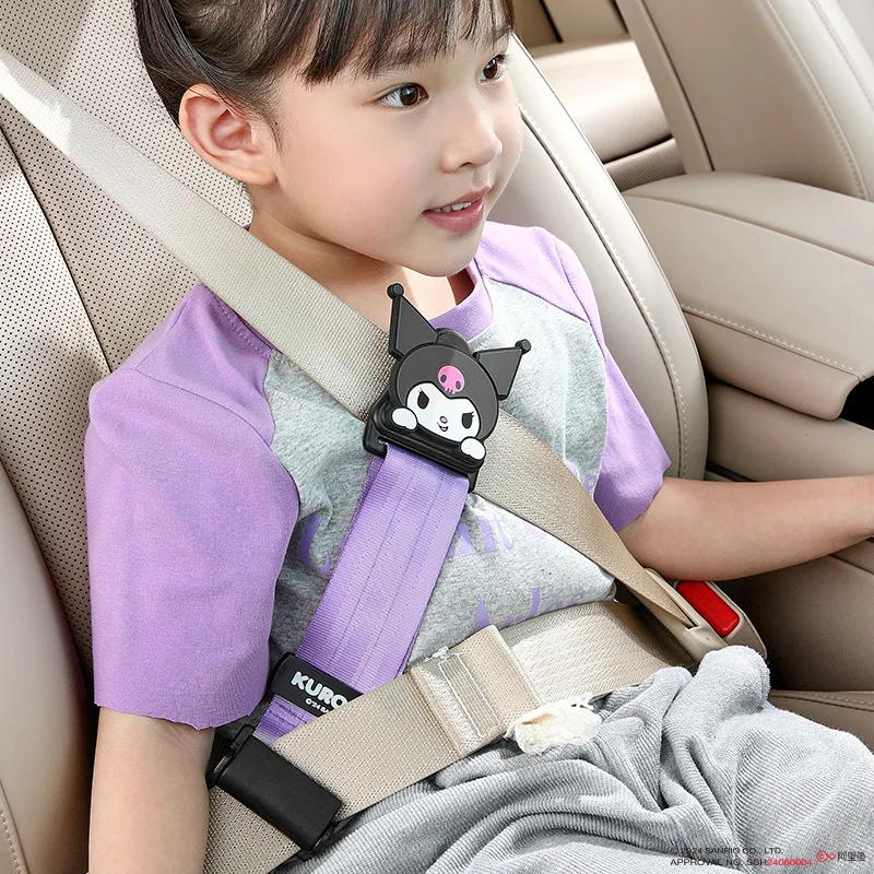 

Sanrio Kulomi Car Seat Belt Limiter Hello Kitty Cartoon Cute Child Seat Seat Belt Adjustment Fixer Reverse Neck Expander