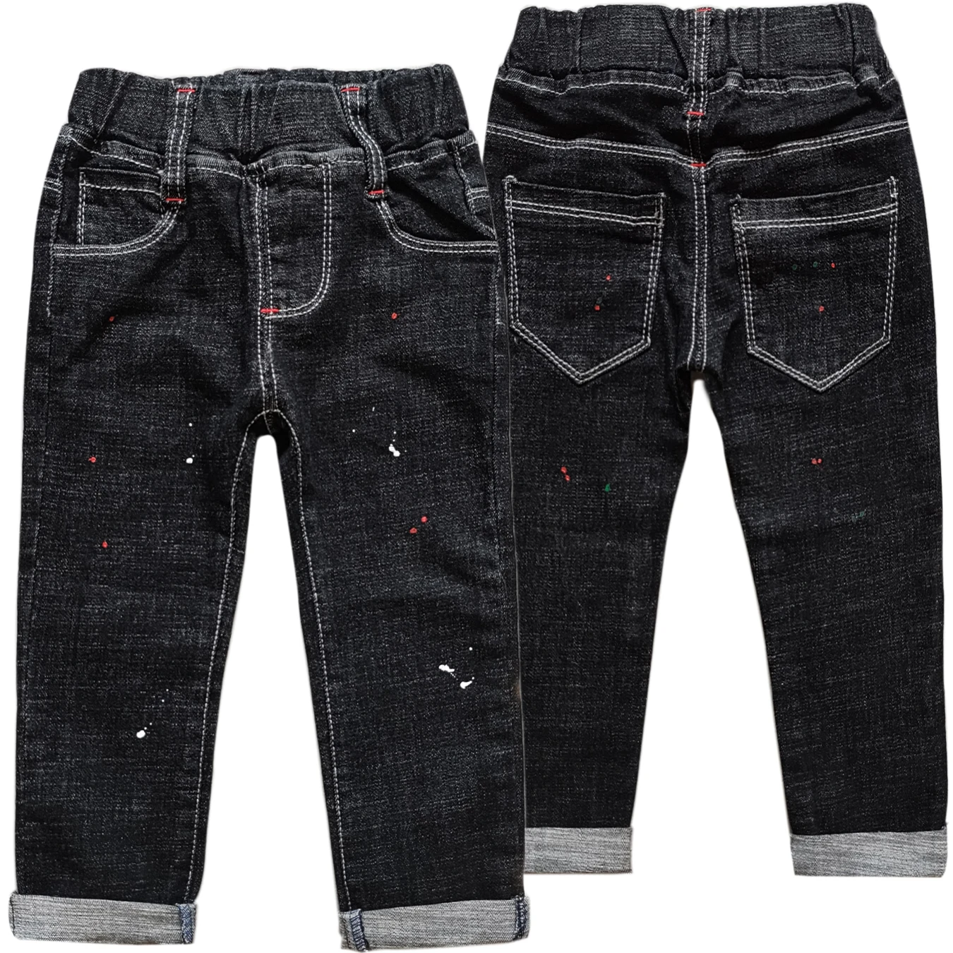 5126  3 YEARS  Kids Boys\' Jeans Trousers Elastic Waist  soft denim pants kids jeans