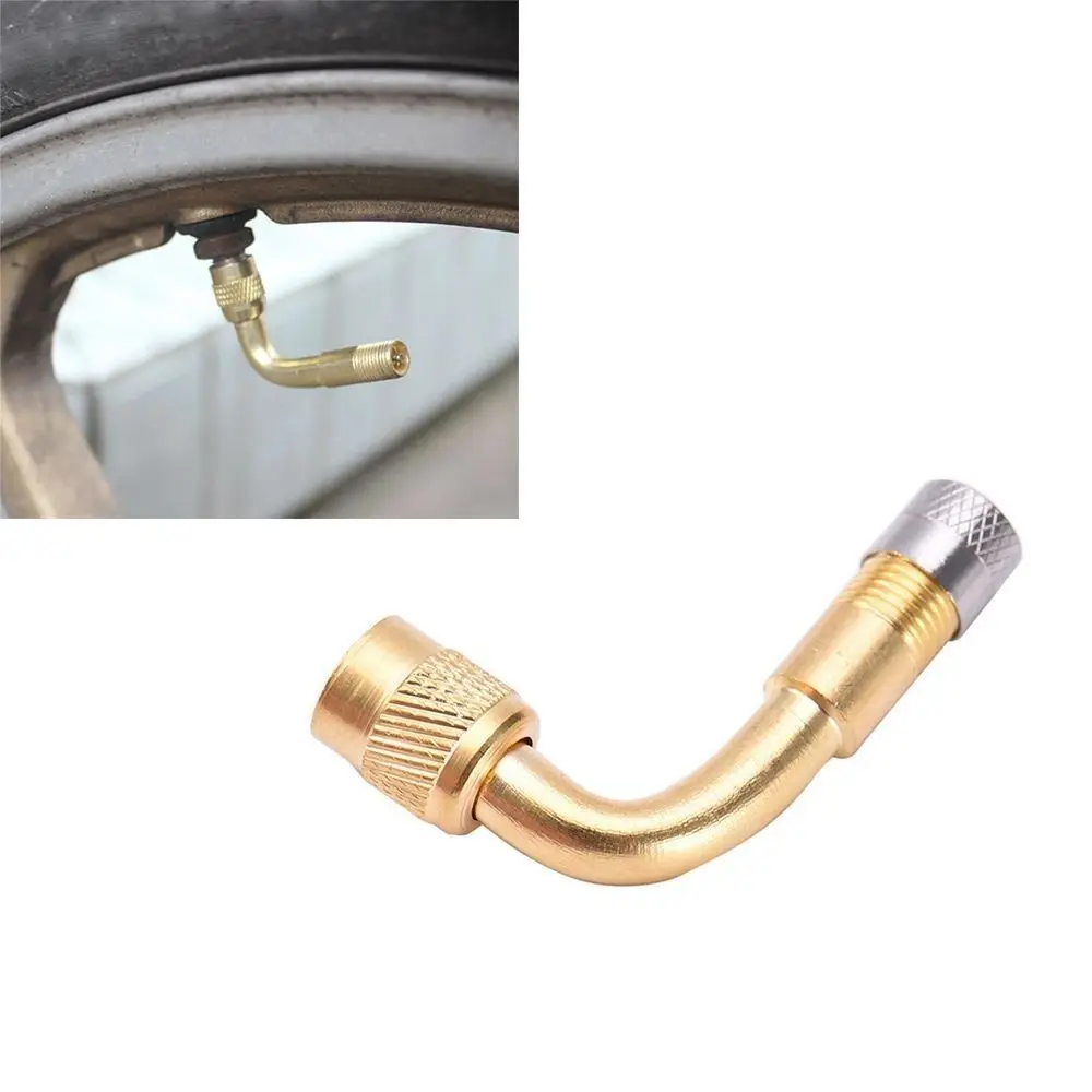 45/90/135 Degree Angle Brass Air Tyre Valve Stem with Extension Adapter Multicolors Car Truck Motorcycle Valve Bike Parts