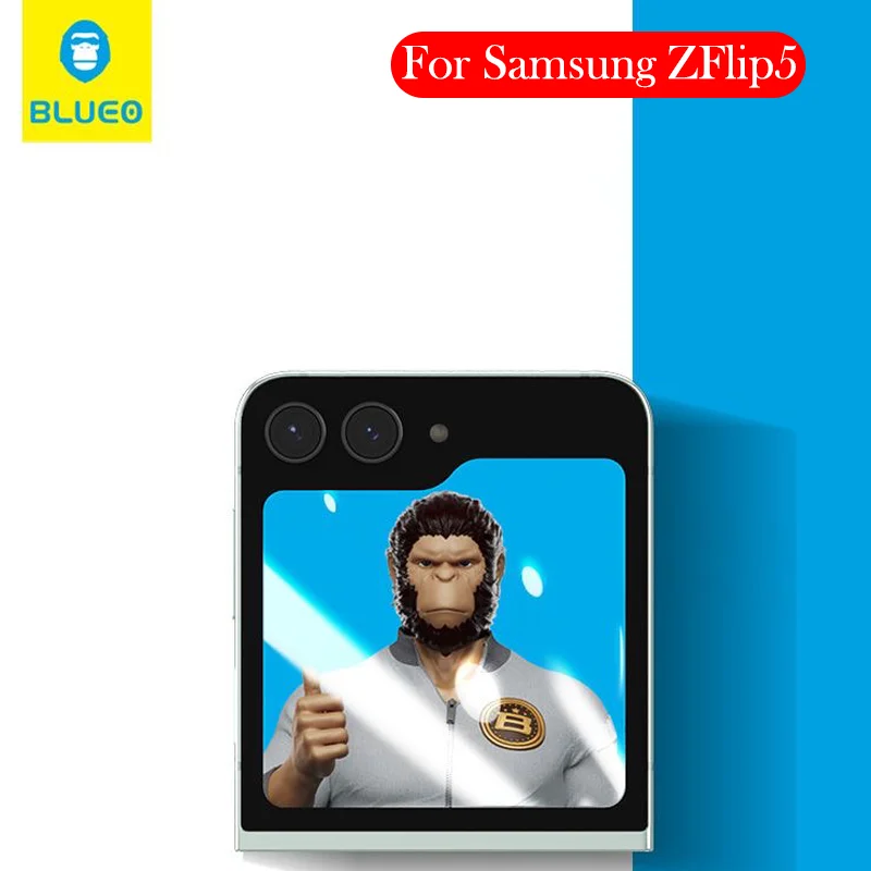 

BLUEO Tempered Glass For Samsung Z Flip 5 Screen Protector for SAMSUNG Z Flip 5