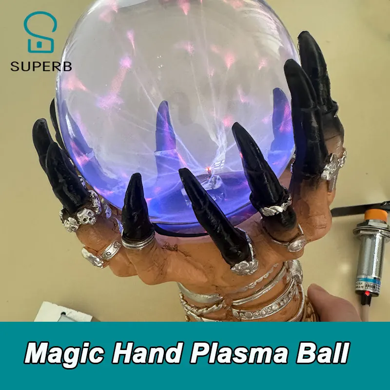 escape room prop magic head plasma ball escape game prop electric puzzle 2026 new escape game plasma ball magic ball superb 1987 view 4