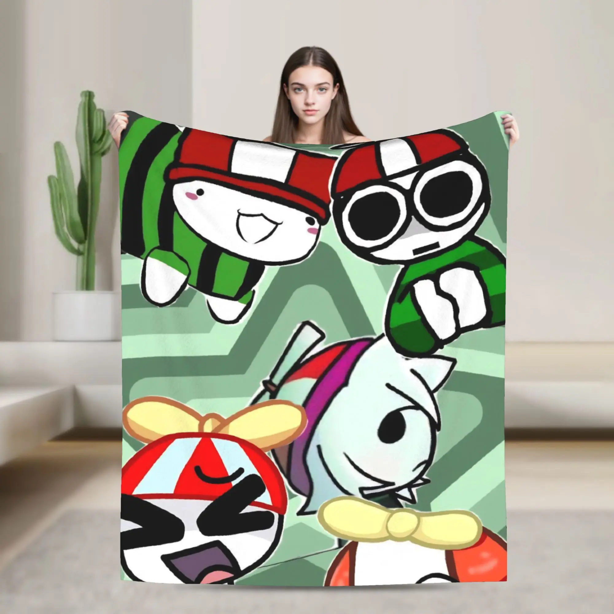 Omenaso Cartoon Meme Throw Blanket for Couch  Fuzzy Soft Plush Blanket 50x60 Inch Multi-size Bedspread for All Seasons