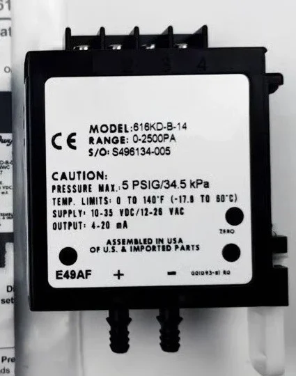 المنتج مناسب لجهاز إرسال الضغط التفاضلي 616KD-A/-B- 08/12/13/14/15/54/55-TC 616C