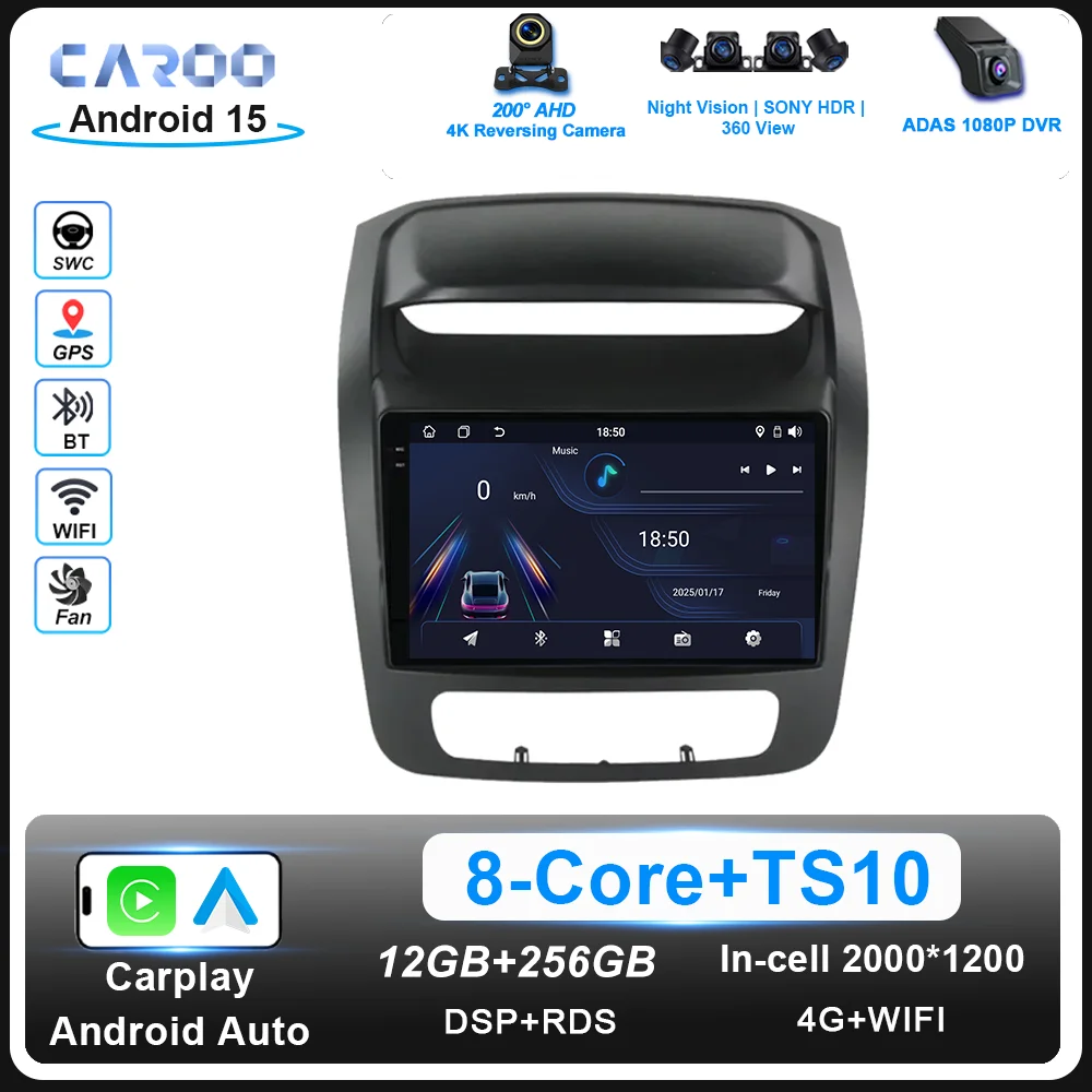 

Android 15 For Kia Sorento 2 II XM 2012 -2021 Car Radio Multimidia Player GPS Navigation Carplay Car Intelligent Systems WIFI 4G