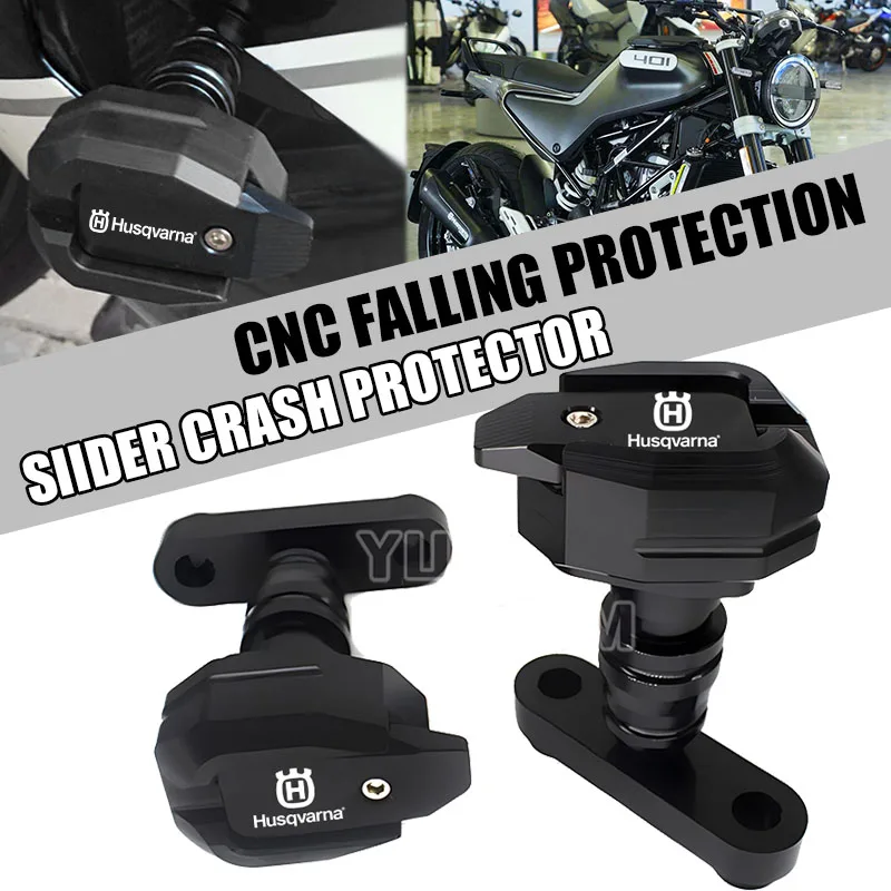 Protector de Motor para Motocicleta Husqvarna 401 Svartpilen 401 250 Vitpilen 401 2018-2023, Deslizador de Protección Contra Caídas, Protector de Carenado, Almohadilla Anticaídas
