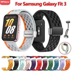 Magnetic Strap For Samsung Galaxy Fit 3 SmartWatch Replacement Bracelet Silicone Buckle Wristband Samsung Galaxy Fit3 Band