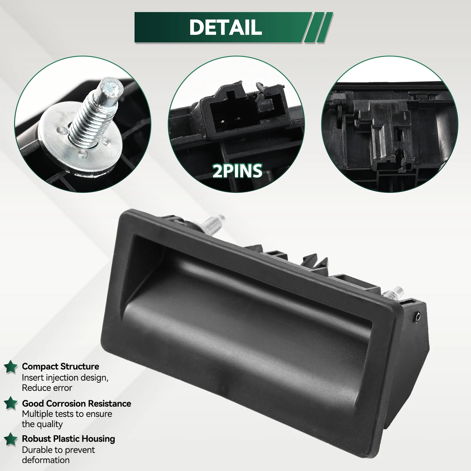 Tailgate Handle Switch 5N0827566T Trunk Lid Boot Lock Release For Audi A3 A4 A5 A6 A7 Q3 Q5 Q7 VW Jetta Passat SKODA Yeti Seat