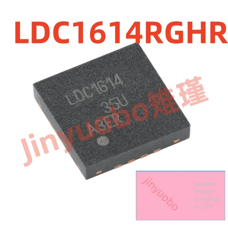 (1 piece) LDC1614RGHR WQFN-16 4-channel 28-bit high-resolution inductive digital converter chip