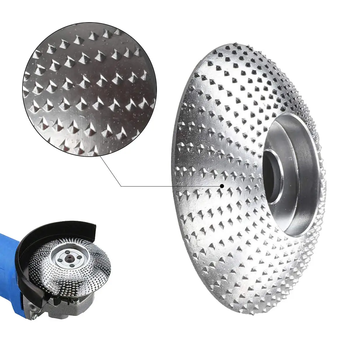 Angle Grinder Disc 3.3'' Tungsten Grinding Wheel Carving Abrasive Disc Sanding Wheel Shaping Polishing Plate 4 inch Flap Discs