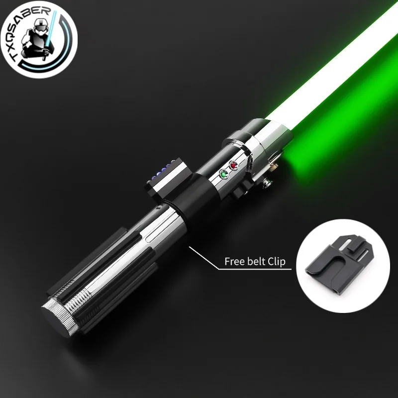 

TXQSABER Анакин EP2 Световой меч Тяжелый дуэльный пиксель Металлическая рукоять Бесконечные цвета Звуковые шрифты Меняющие лазерные мечи Косплей Детские игрушки