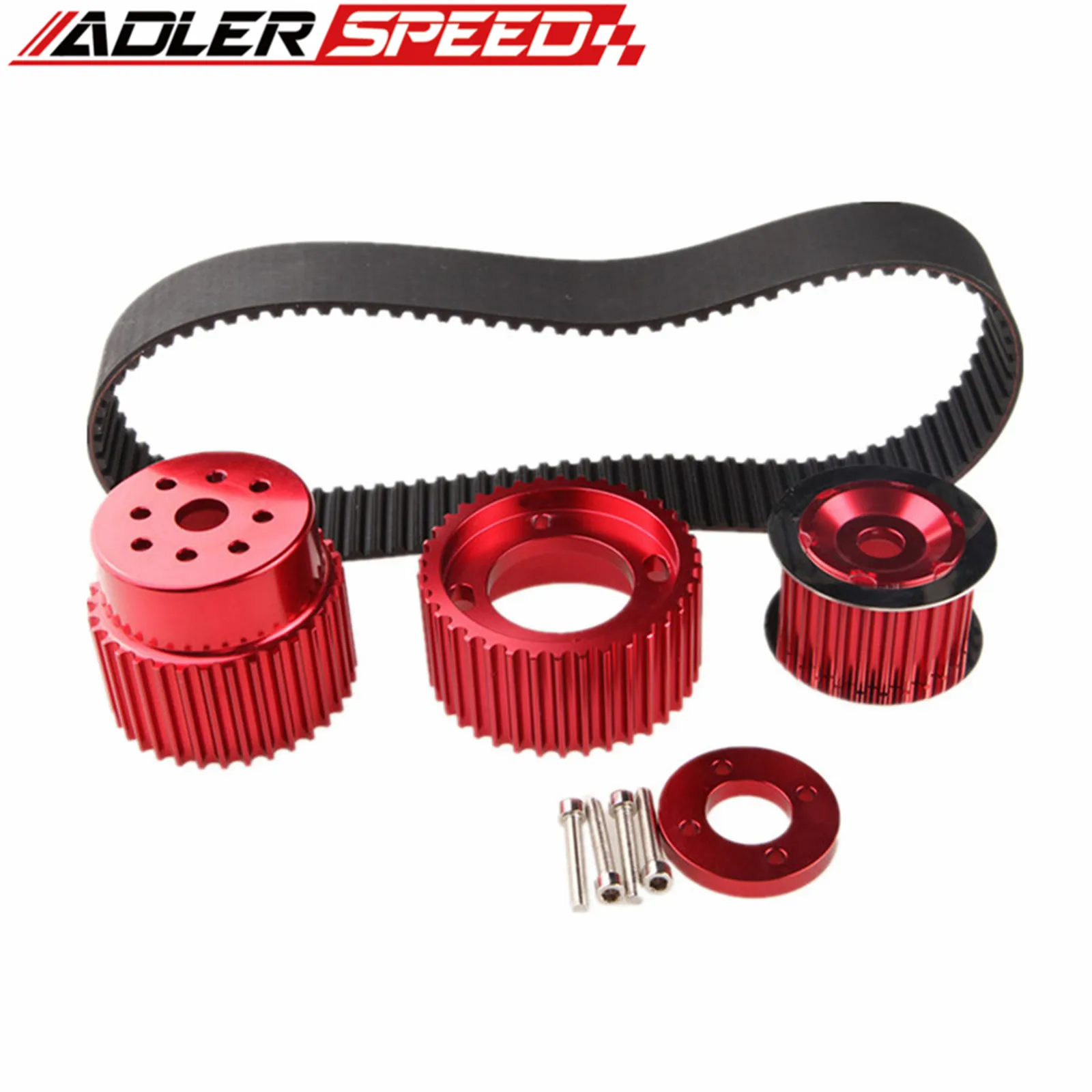 Gilmer Belt Drive Pulley Kit For Mazda RX-7 FD FC RX3 12A 13B 20B 15mm Billet Aluminum Black/Blue/Red/Titanium