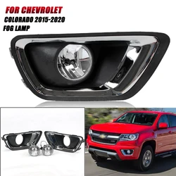 Front Bumper Fog Lamp Upgrade Kit FOR Chevrolet Colorado 2015 2016 2017 2018 2019 2020 Version Additional Foglight Set