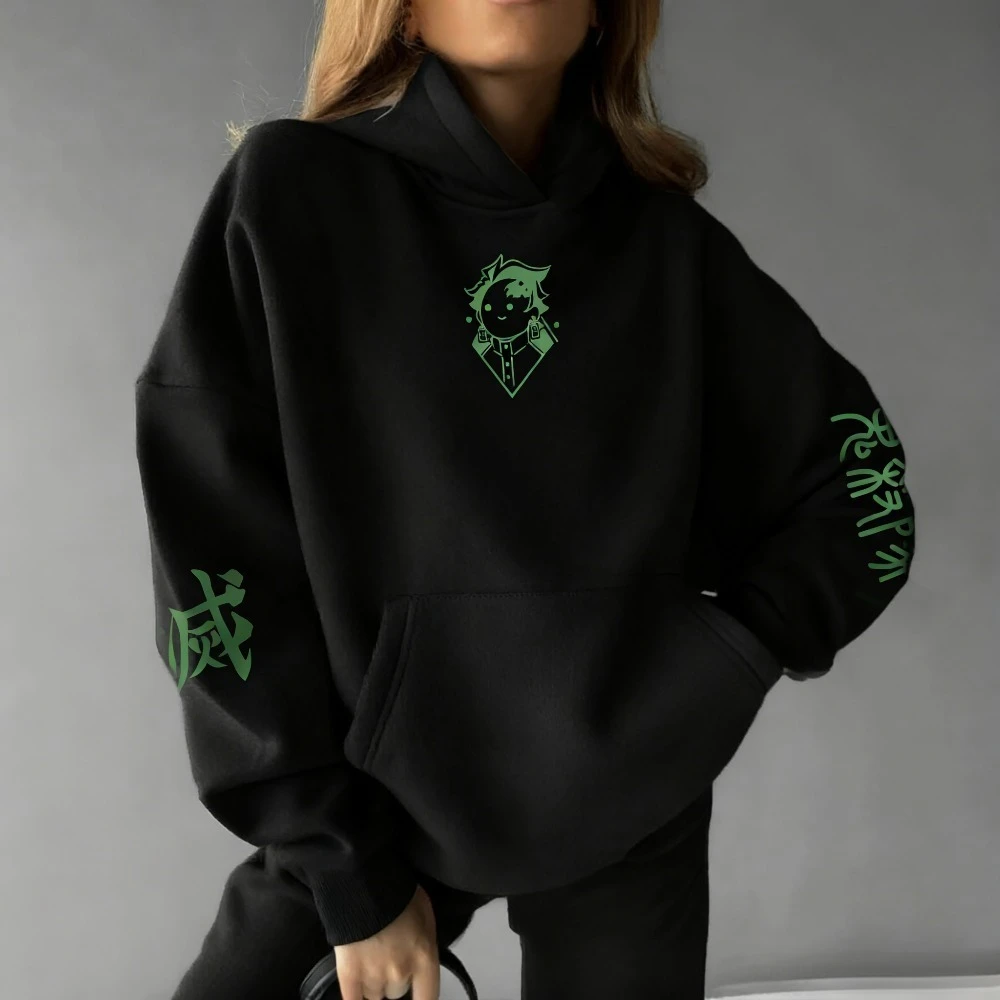 شيطان القاتل الرجال والنساء هوديي البلوز أنيمي ربيع الخريف الشتاء الصبي شخصية طويلة الأكمام الوالدين والطفل الزي #2
