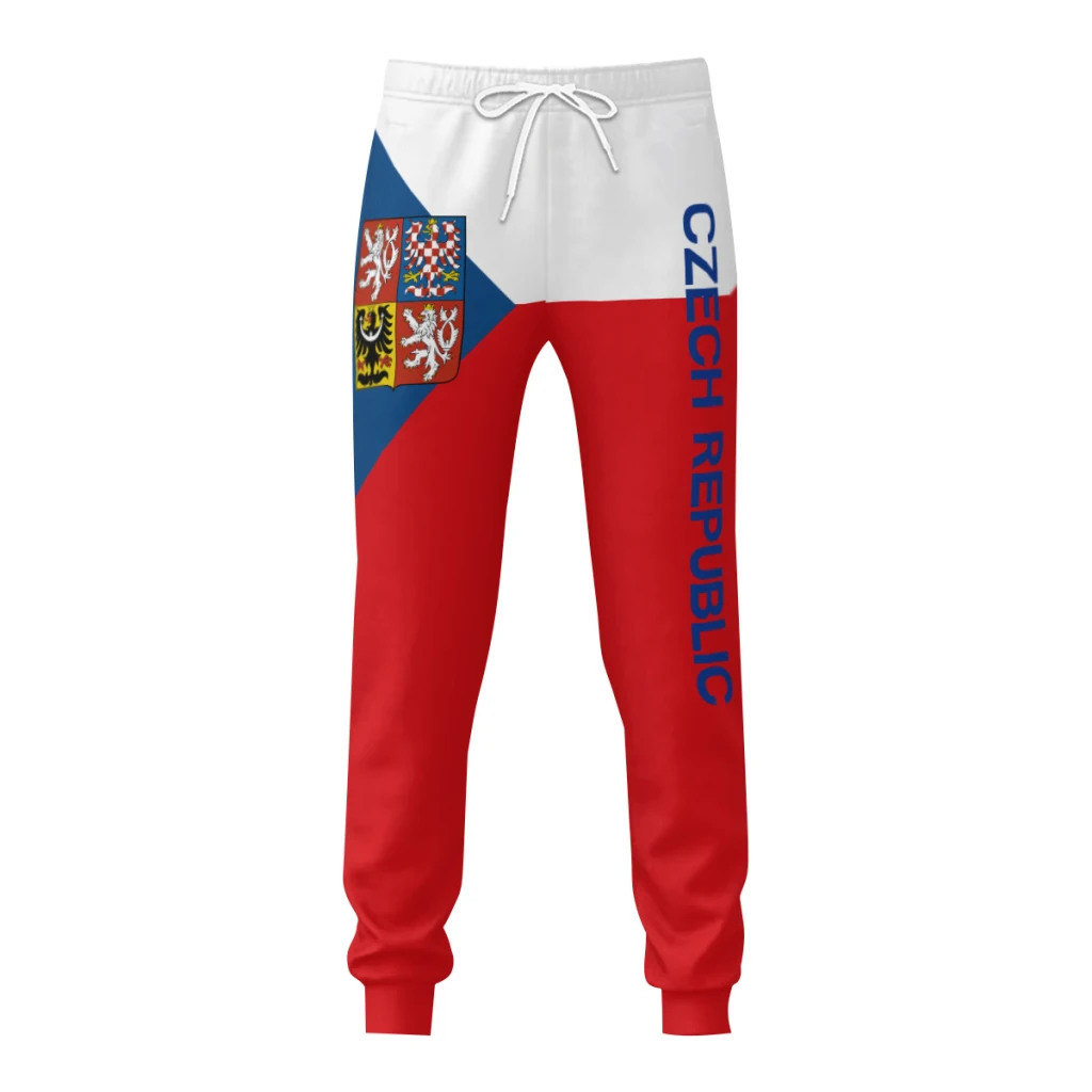 

Mens Sweatpants Czech Republic Flag Pants with Pockets Joggers Soccer Football Multifunction Sports Sweat With Drawstring