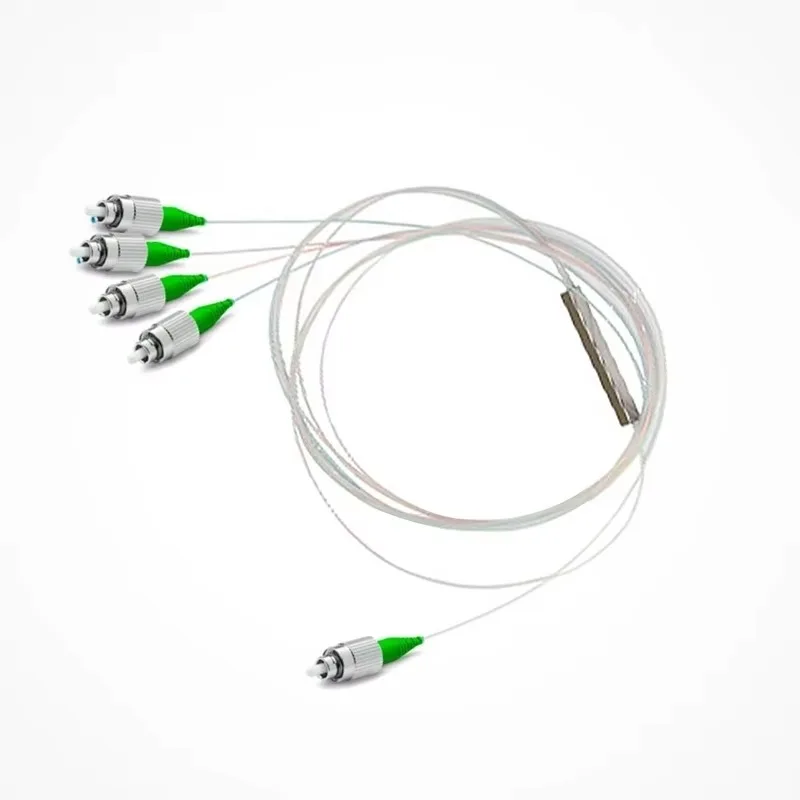 Optical Fiber Communication Grade Splitter SC LC Connector Polished Pigtail Model FTTH Network 3G 4g Steel Pipe Optical Splitter