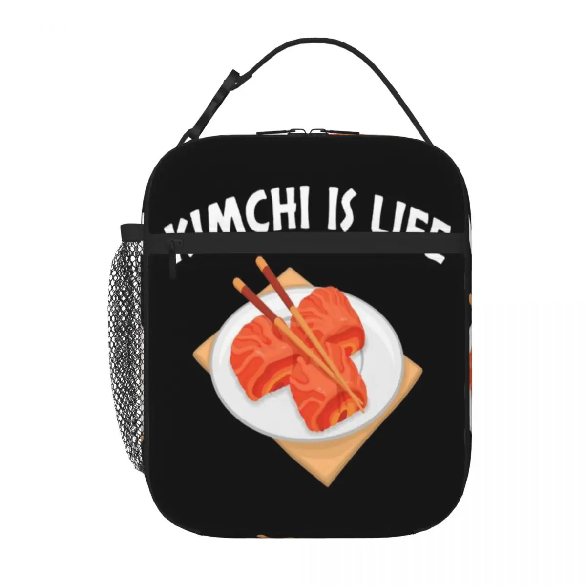 Bestselling Life Funny Korean Food Kimchi Product Watercolor Picnic Lunch Bag Field Work Meal Small Lunch Bag