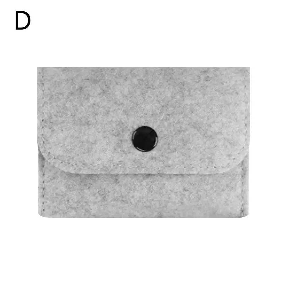 Felt Buckle Zero Wallet Portable And Cute Card Package Case Card Wallet Card Leather Mini Business Coin Felt R3Y5