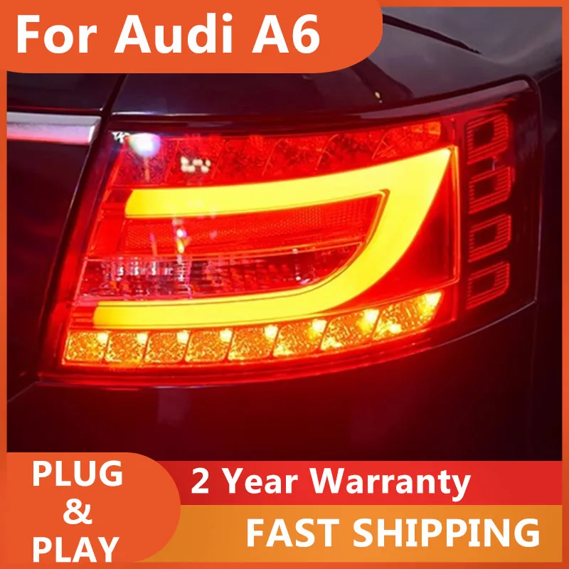 

Автомобильные аксессуары: задние фонари для Audi A6 (2005-2008), задние габаритные огни, противотуманные фары, стоп-сигналы, фонари заднего хода, указатели поворота