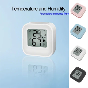 เครื่องวัดอุณหภูมิดิจิตอล LCD เซ็นเซอร์วัดอุณหภูมิ เครื่องวัดอุณหภูมิอิเล็กทรอนิกส์ในร่มและกลางแจ้ง สถานีตรวจอากาศในครัวเรือน