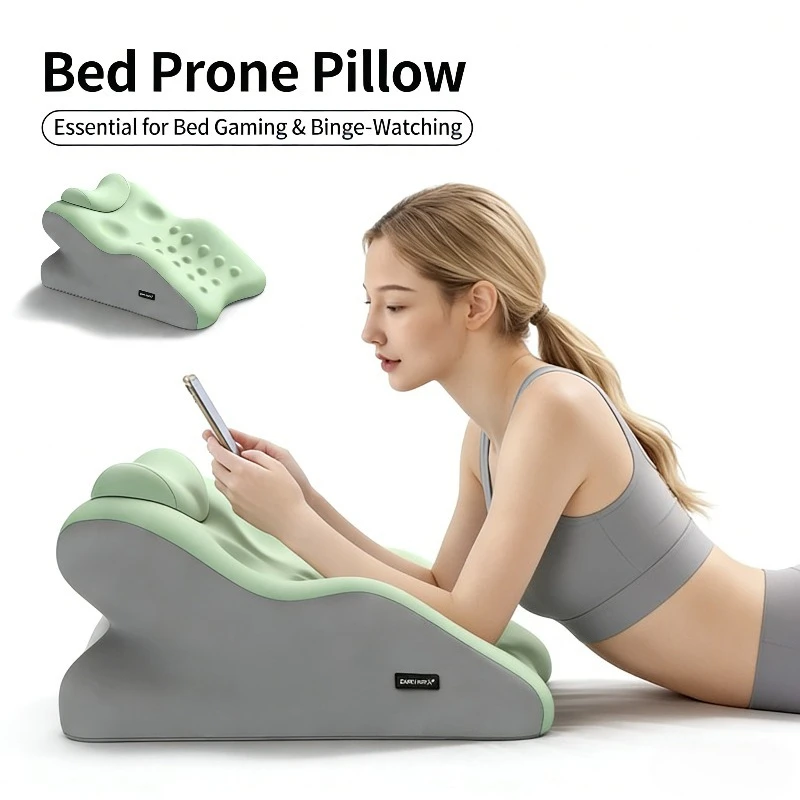 1pc Bed Pillow, Universal Adult Ergonomicsolc Reclining Cushion, Multi-Functional Pillow for Sitting Neck Massage,
