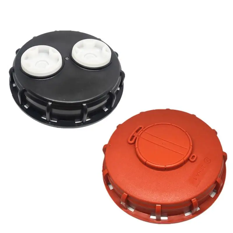 

IBC Ton Barrel Cover 16.3CM With Venting Ton Barrel Plastic Cover Double Hole Tote Tank Lid Breath Cover Fittings Adapt