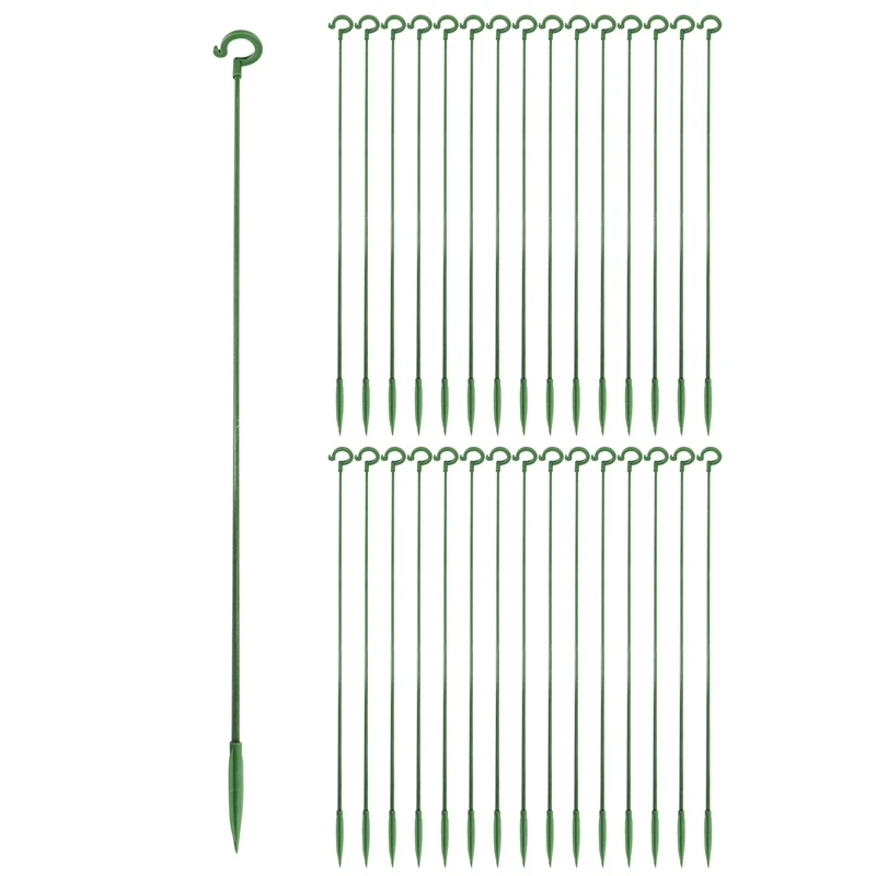 

30Pcs Plant Stakes For Flowers, Single Stem Plant Support, Garden Plant Stakes For Amaryllis Orchid Lily Rose Tomatoes CNIM Hot