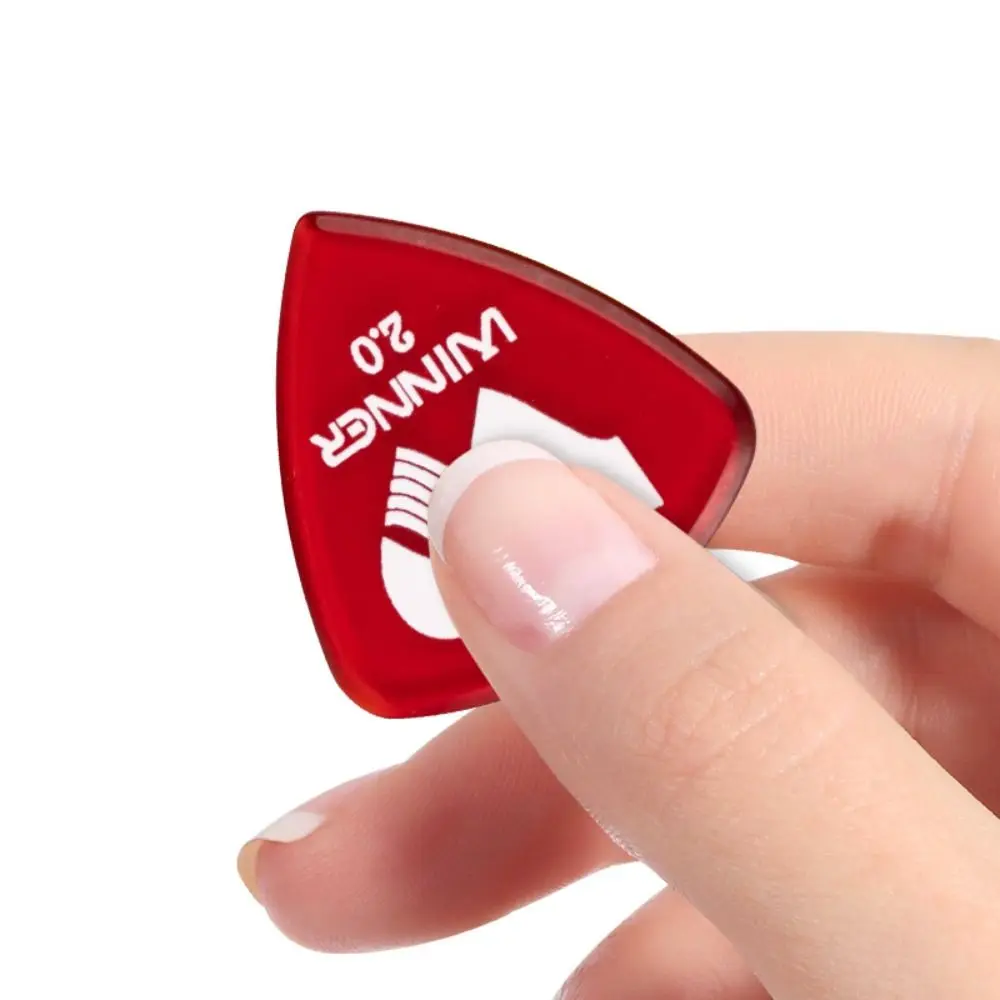 6 Pcs Winner Guitar Picks Large Triangular Anti-Slip Electric Guitar Picks 2.0MM Thick Triangle Picks Guitar Playing