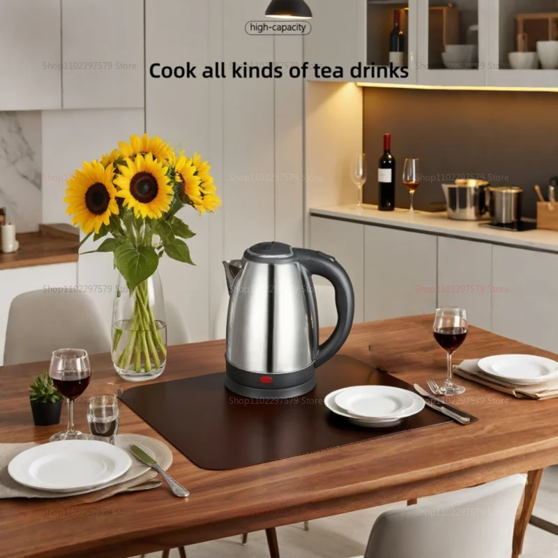304 Stainless Steel Electric Kettle Portable 2L Coffee Pot Electric Water Heater Teapot 1500W Automatic Power Off kettle Home