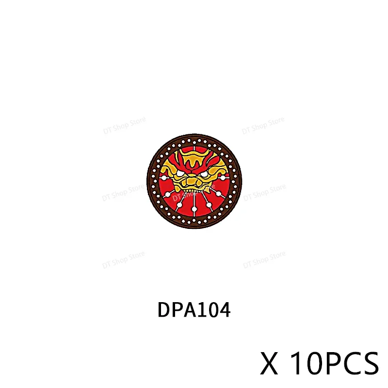 

10 Set NEW Style Shield Accessories Building Blocks Medieval Warrior Children's Toys Birthday Gifts PJT060