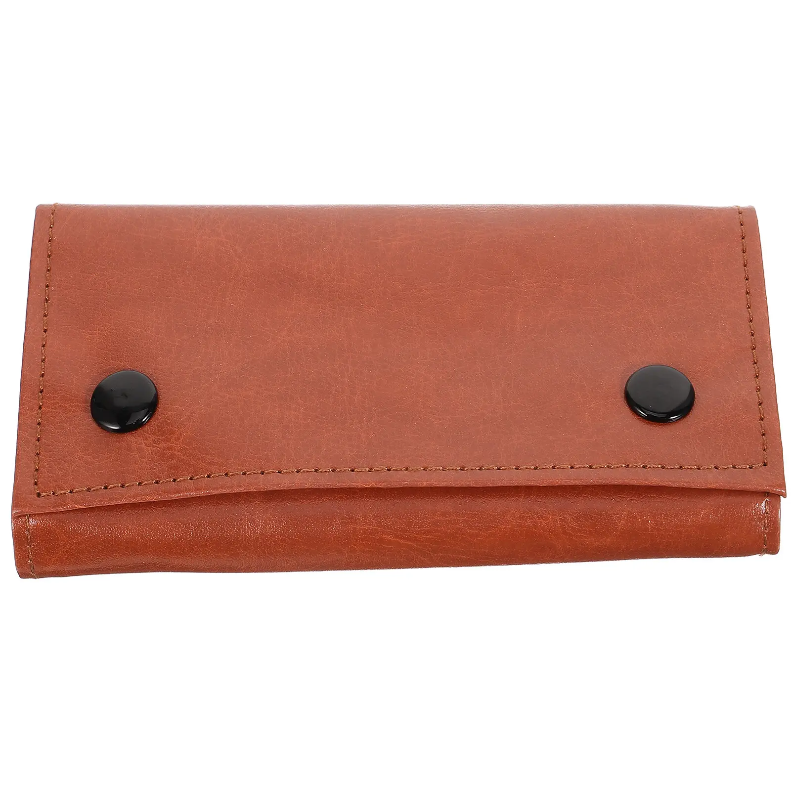 Triple-fold Smoking Supplies Cigarette Bag for Home Storage Pouch Brown Outdoor Container