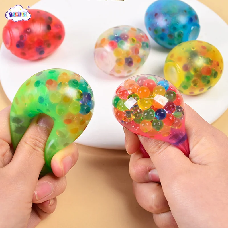 

1PC Simulation Rainbow Bead Egg Pressure Reducing Ball Squishy Fidget Toys Funny Stress Reliever Reduce Pressure Prop