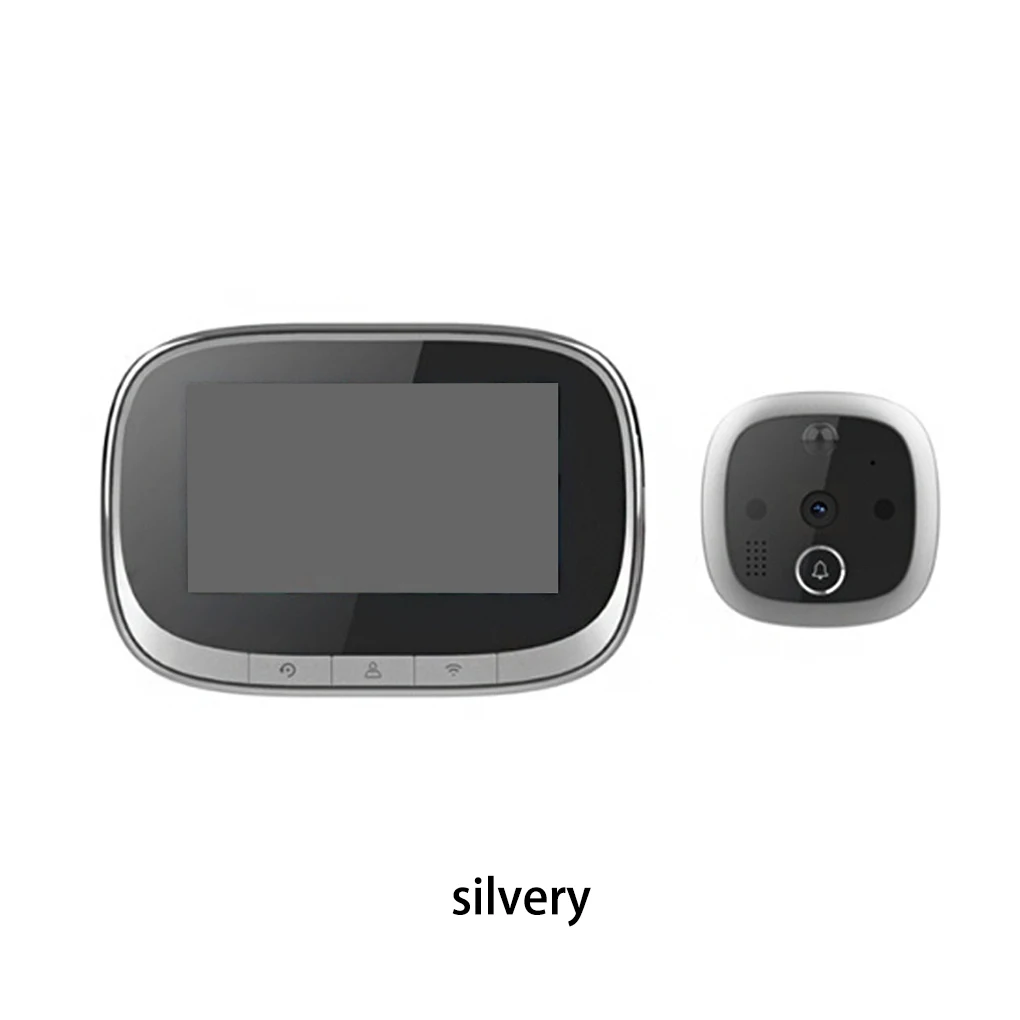 Video Doorbell Door Viewer Security Device Handy Installation Wireless Doorbells Handily Install Alarm Multifunctional Black