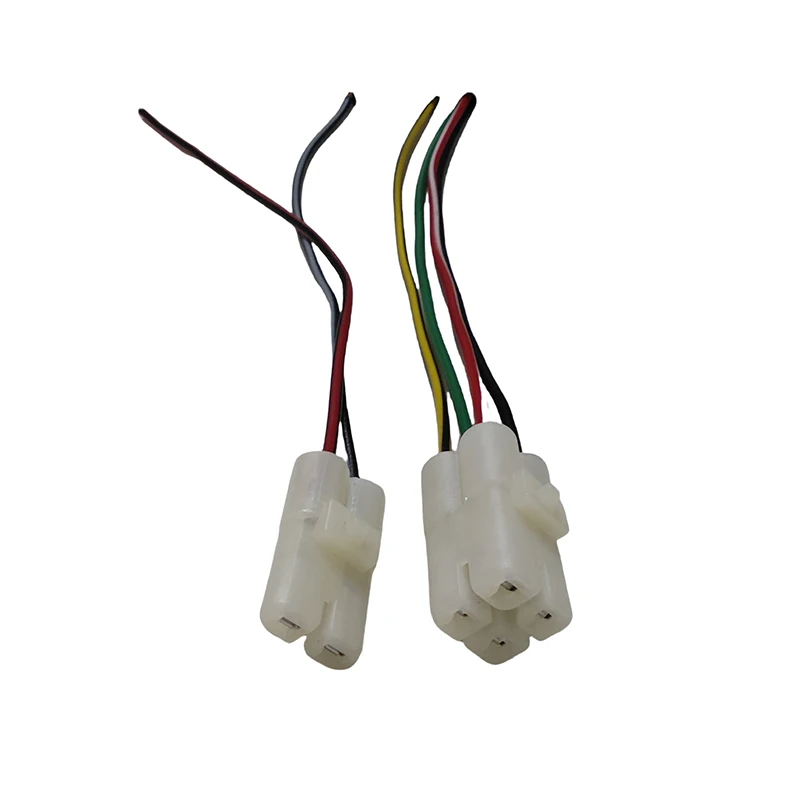 1 conjunto de conector de chicote de fios de bobina de ignição cdi para gy6 50cc 150cc 250cc scooter atv ciclomotor quad bike motocicleta elétrica p