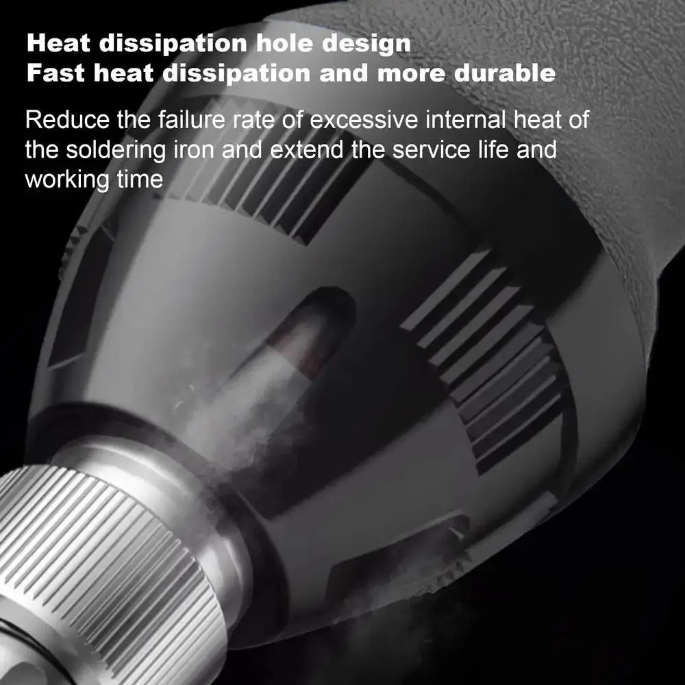 90W Soldering Iron Kit Adjustable Temperature Rapid Heating Electric Soldering Iron Professional Grade with Solder Iron Heads