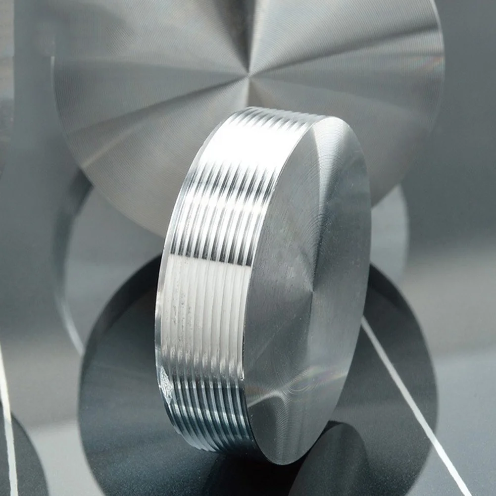 

4Pcs Aluminum Alloy Round Disc Adapter Thick Metal Circle Disc Stable Base for Glass Table Tops Coffee End Dining Table