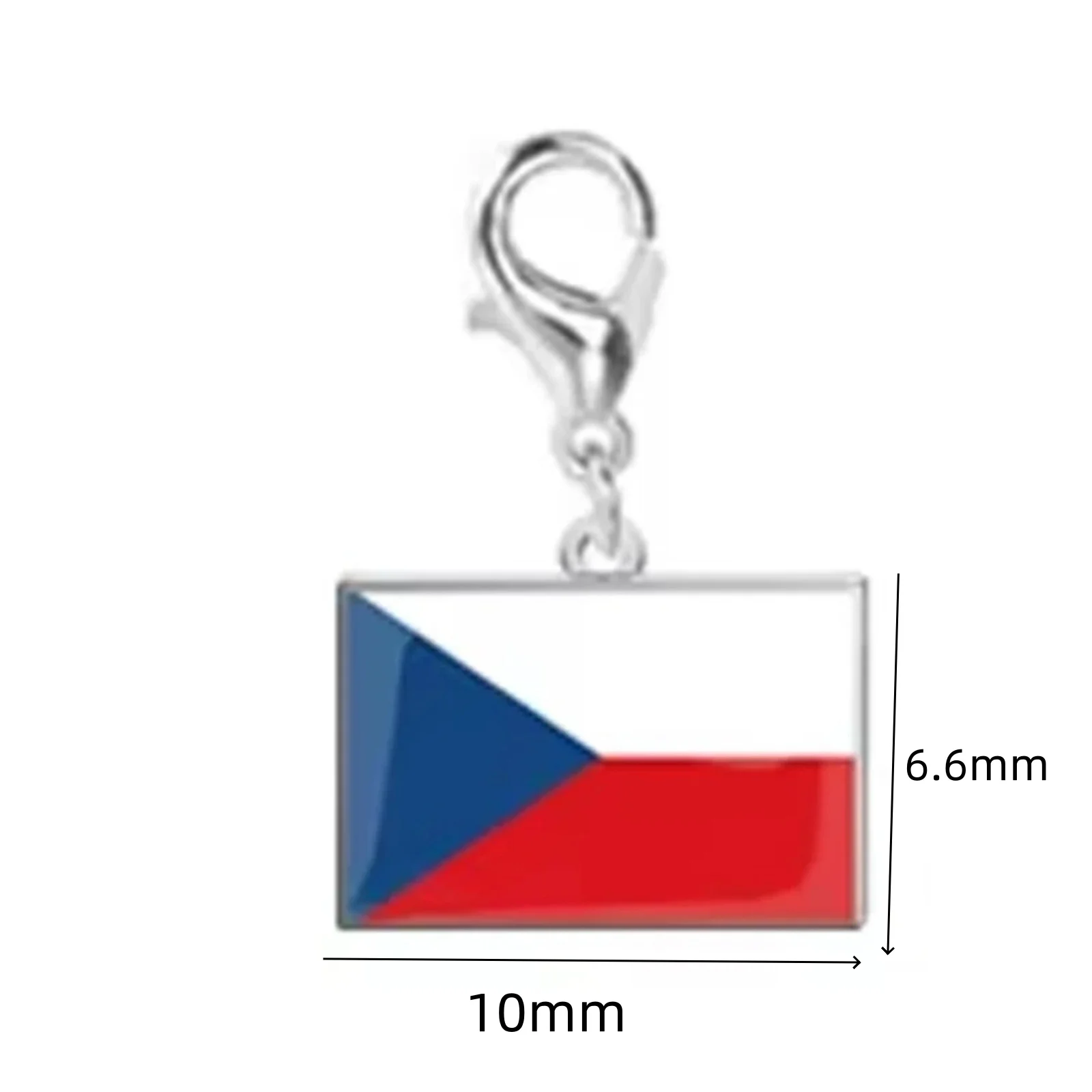 Flaggen-Karabinerhaken Stahlanhänger Edelstahl Mode Französische Deutsche Nationalflagge Anhänger DIY Armband Schlüsselanhänger Geschenk – Detail 23