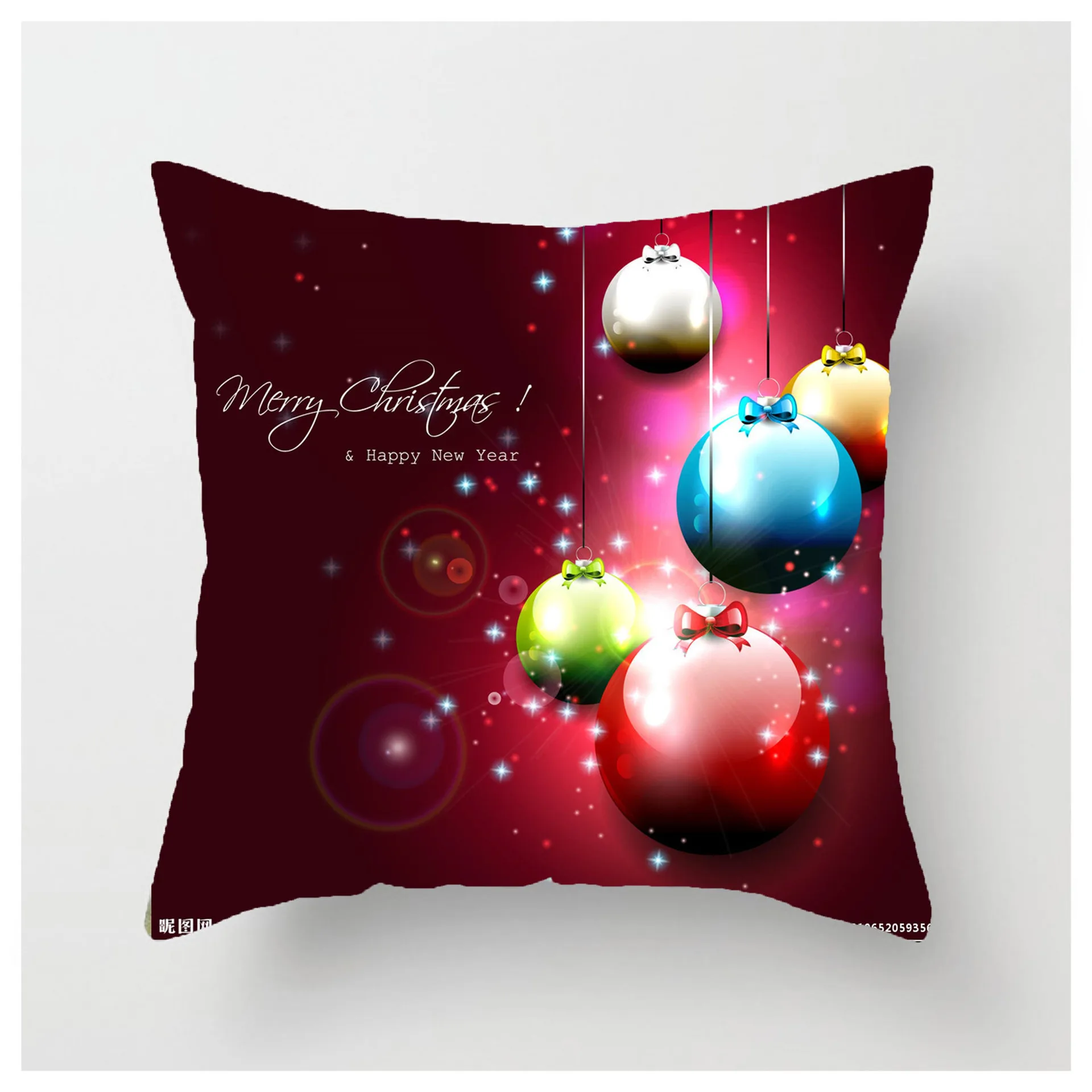 45CM Merry Christmas Cushion Cover Pillowcase 2023 Christmas Decorating Home decor Happy New Year Christmas decorating Pillowcas