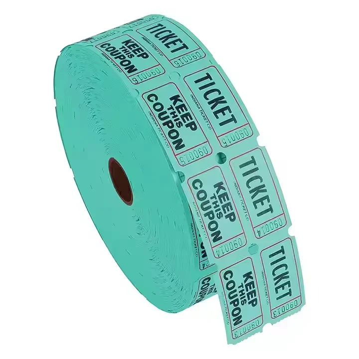 2000 Stück bedruckte bunte Event-Tickets, leere Tombola-Tickets, doppelte Rolle für fairische Karnevalsspiele, Schulaktivitäten ﻿ – Detail 7