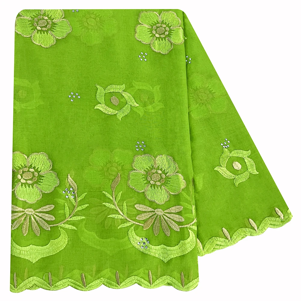 Little Flower Design Dubai Scarf For Muslim Women African Cotton Hijab Islam Hijab Pashmina Turban Headscarf Embroidery Shawls