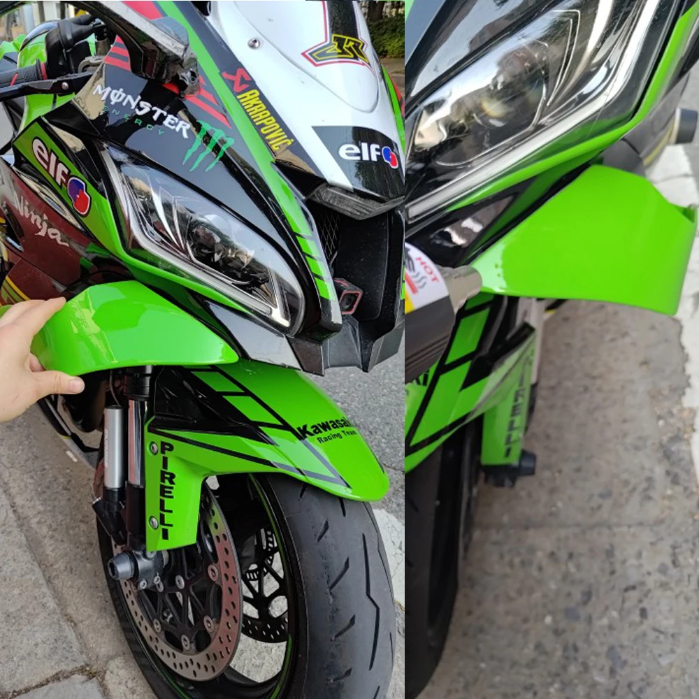 ZX10R Winglet Aerodynamic Wind Wing Fairing for Kawasaki ZX-10R 2016 2017 2018 2019 2020 2021 ZX 10R Accessories Motorcycle Part