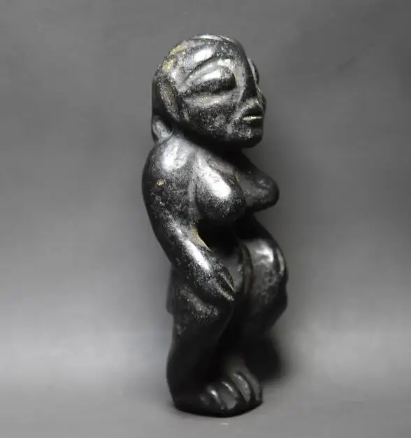 Hongshan culture archaize black iron meteorite female Hongshan people small statue